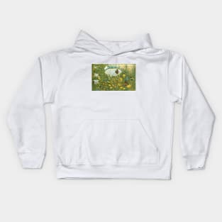 Flowers & Butterflies 1910 Theo van Hoytema Kids Hoodie